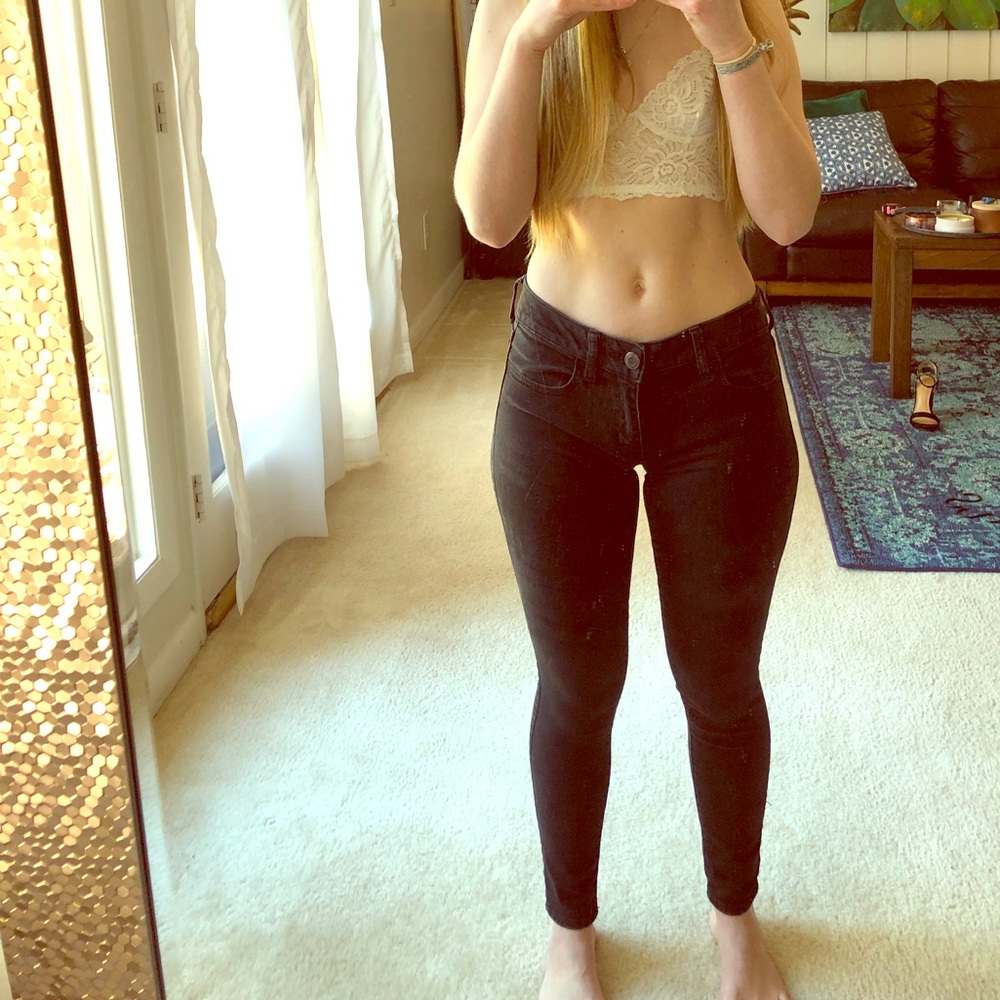 american eagle black jegging